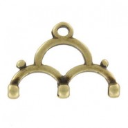 Cymbal ™ Terminal metálicos DQ Lakos III para rocallas 8/0 - Bronce viejo